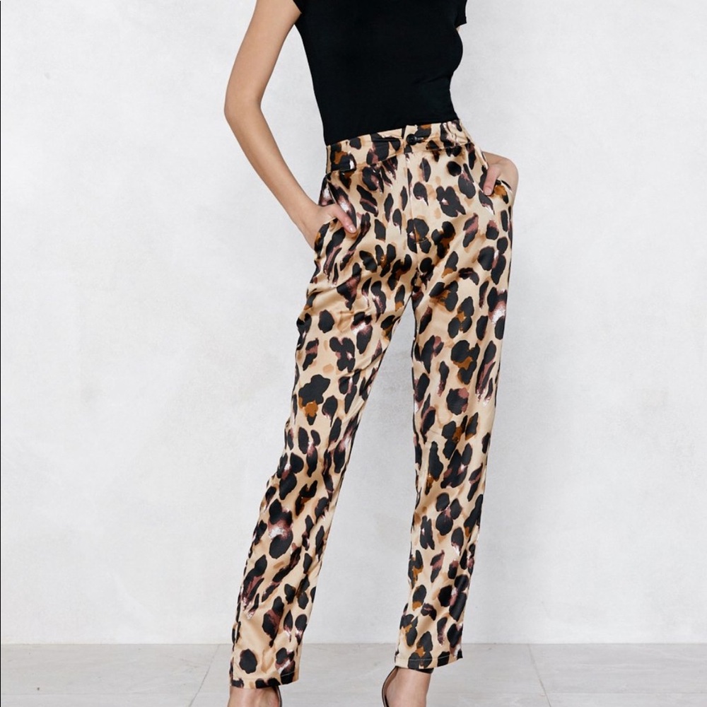 Nasty Gal so fierce leopard trouser